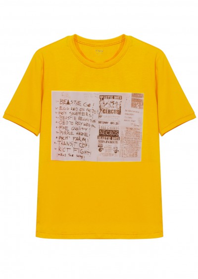 Phông cotton vàng P673-S